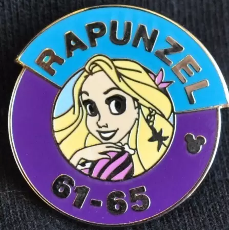Disney Pins Open Edition - 2014 Hidden Mickey Series - Magic Kingdom Heroes Parking Sign - Rapunzel