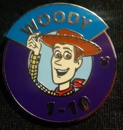 Disney Pins Open Edition - 2014 Hidden Mickey Series - Magic Kingdom Heroes Parking Sign - Woody