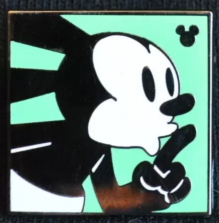 Disney Pins Open Edition - 2014 Hidden Mickey Series - Oswald - Shh