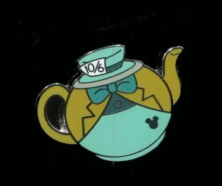 Disney Pins Open Edition - 2014 Hidden Mickey Series - Teapots - Mad Hatter