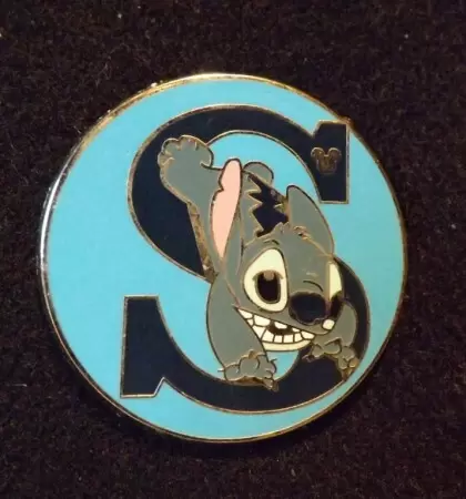 Disney Pins Open Edition - Hidden Mickey Series III - Alphabet - S for Stitch