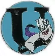 Disney Pins Open Edition - Hidden Mickey Series III - Alphabet - U for Ursula