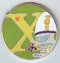 Disney - Pins Open Edition - Hidden Mickey Series III - Alphabet - X for XR