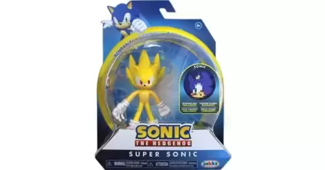 Bendable Super Sonic - Jakks Pacific Sonic The Hedgehog figure