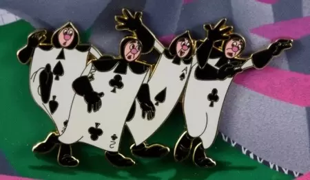 Alice In Wonderland 65th Anniversary: Queen of Hearts Maze Framed Pin Set - Alice In Wonderland 65th Anniversary: Queen of Hearts Maze Framed Pin Set Black Cards