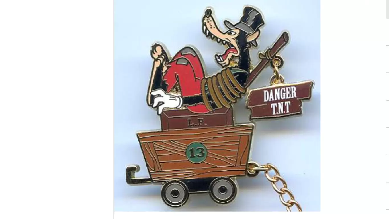 Disney - Pin Trading Event - DLP - Pin trading event - Big thunder mountain event - Big Bad Wolf on Big Thunder Mountain Railroad Cart