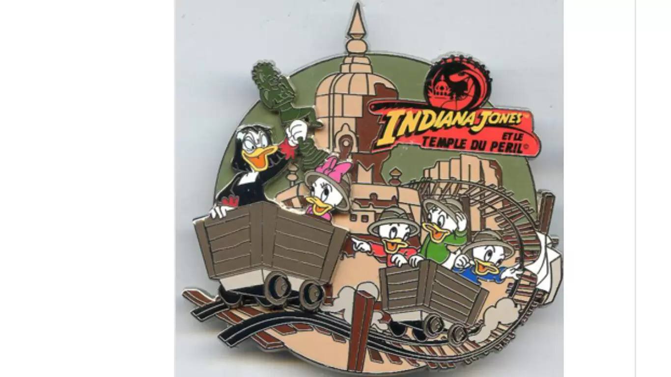 Disney - Pin Trading Event - DLP - Pin Trading Event - Indiana Jones and the Temple of Doom Event - Magica De Spell with Huey, Dewey, Louis & Webby
