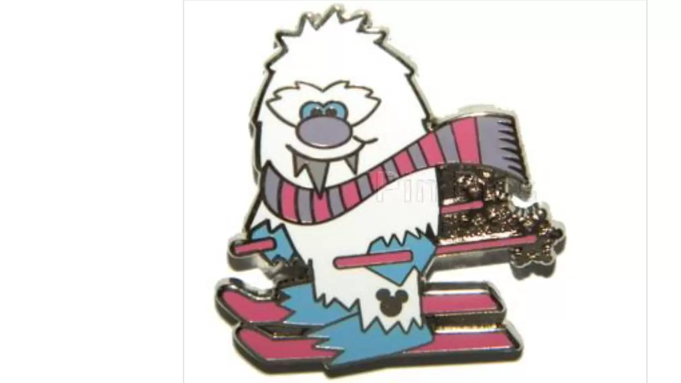 Disney Pins Open Edition - 2011 Hidden Mickey Series - Cute Yeti Collection - Skiing
