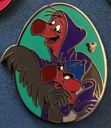 Disney Pins Open Edition - 2014 DLR Hidden Mickey Series - Disney Birds - Nutsy & Trigger