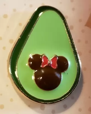 Disney Pins Open Edition - Mickey and Minnie Mouse Avocado Pin Set - Minnie