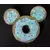 Mickey and Minnie Mouse Donut Pin Set - Blue Mickey Donut