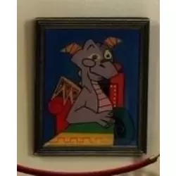 The Museum of Pin-tiquities - Disney Pin Celebration 2009 - Figment Art Gallery Framed Set - Picasso Figment