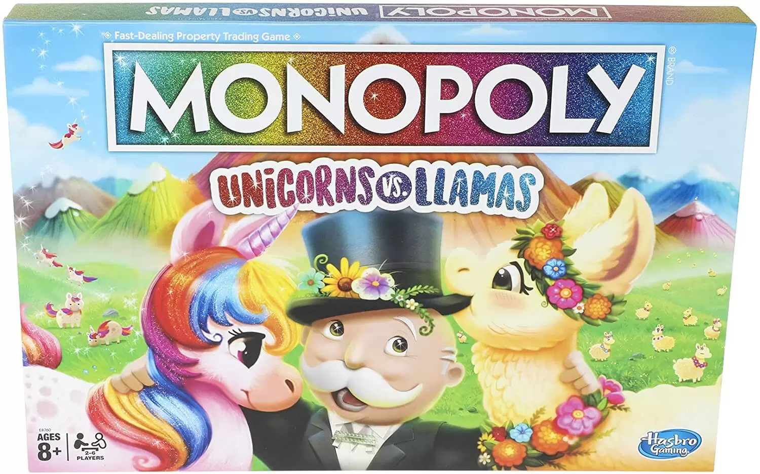 Monopoly Inclassables - Monopoly Unicorns vs. Llamas