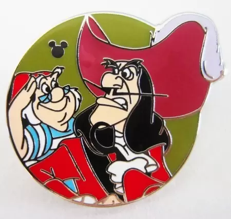 Disney Pins Open Edition - 2013 Hidden Mickey - Peter Pan and Friends - Captain Hook and Smee