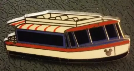 Disney Pins Open Edition - 2013 Hidden Mickey Series - Boat Transportation - Friendship III (Blue & Red)