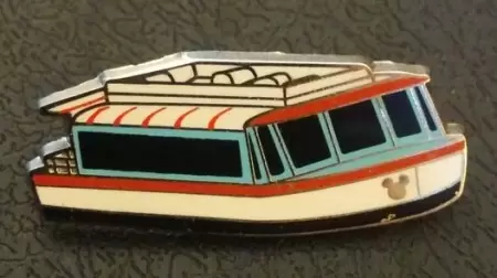 Disney Pins Open Edition - 2013 Hidden Mickey Series - Boat Transportation - Friendship VII (Teal & Red)