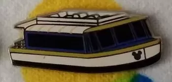 Disney Pins Open Edition - 2013 Hidden Mickey Series - Boat Transportation - Friendship VIII (Blue & Yellow)