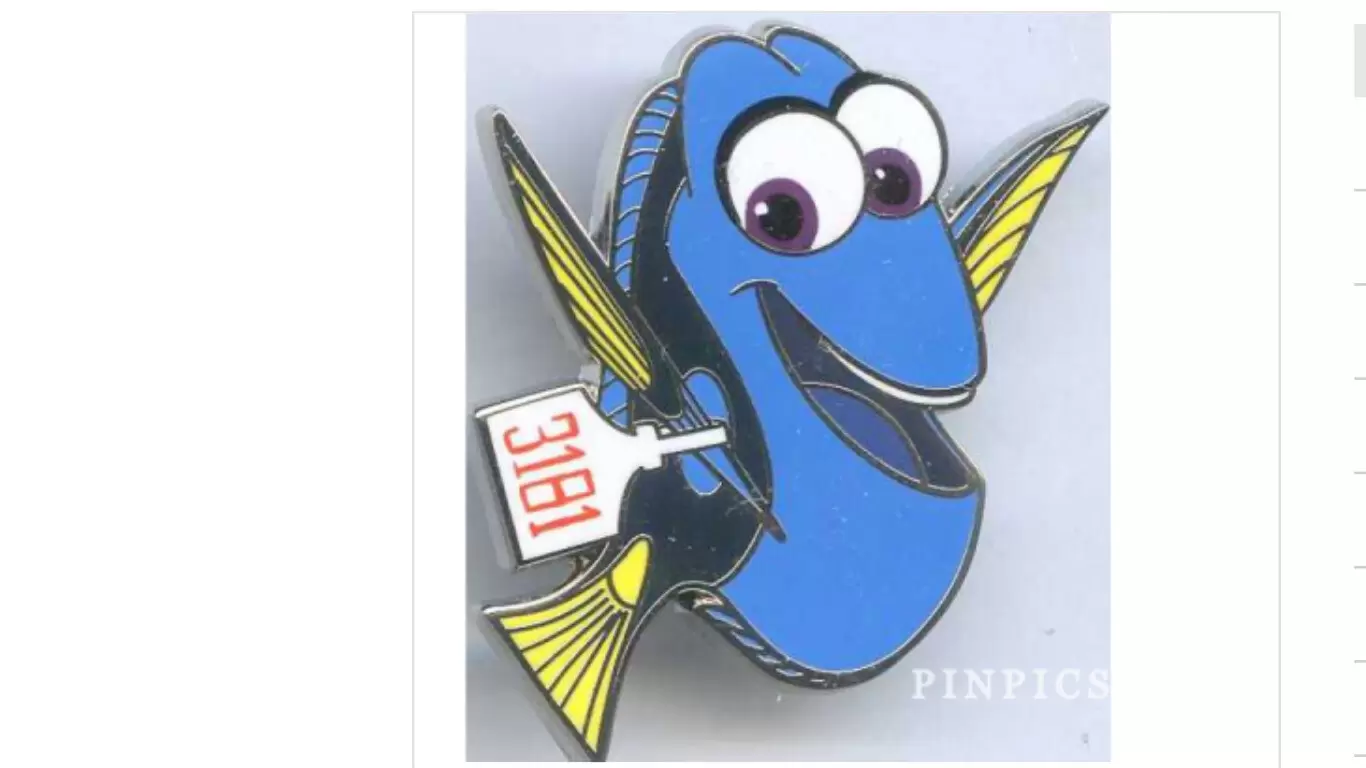 Disney Pins Open Edition - DLP - Finding Dory 4-Pin Booster Set - Dory