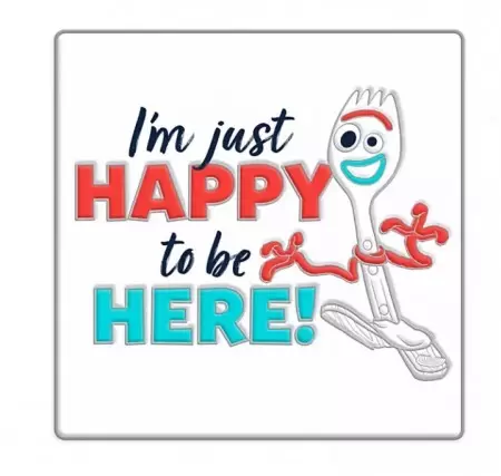 Disney Pins Open Edition - Toy Story 4 - Forky - I\'m Just Happy to be Here