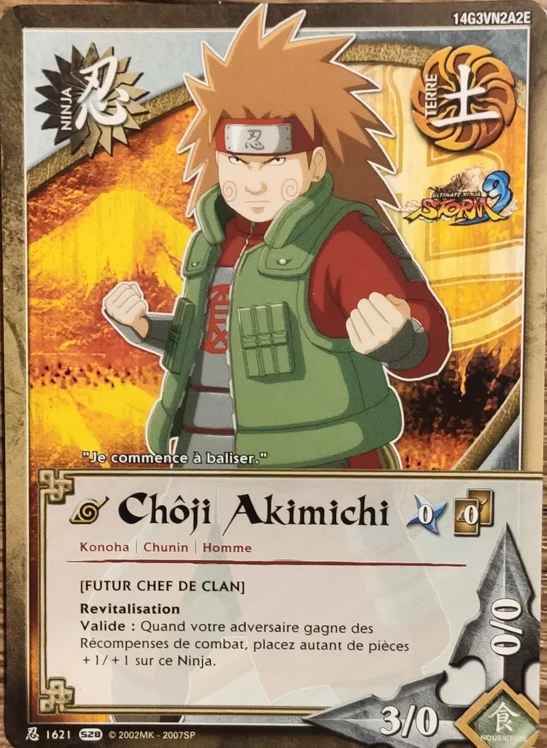 Cartes Naruto Série 28 - Chôji Akimichi