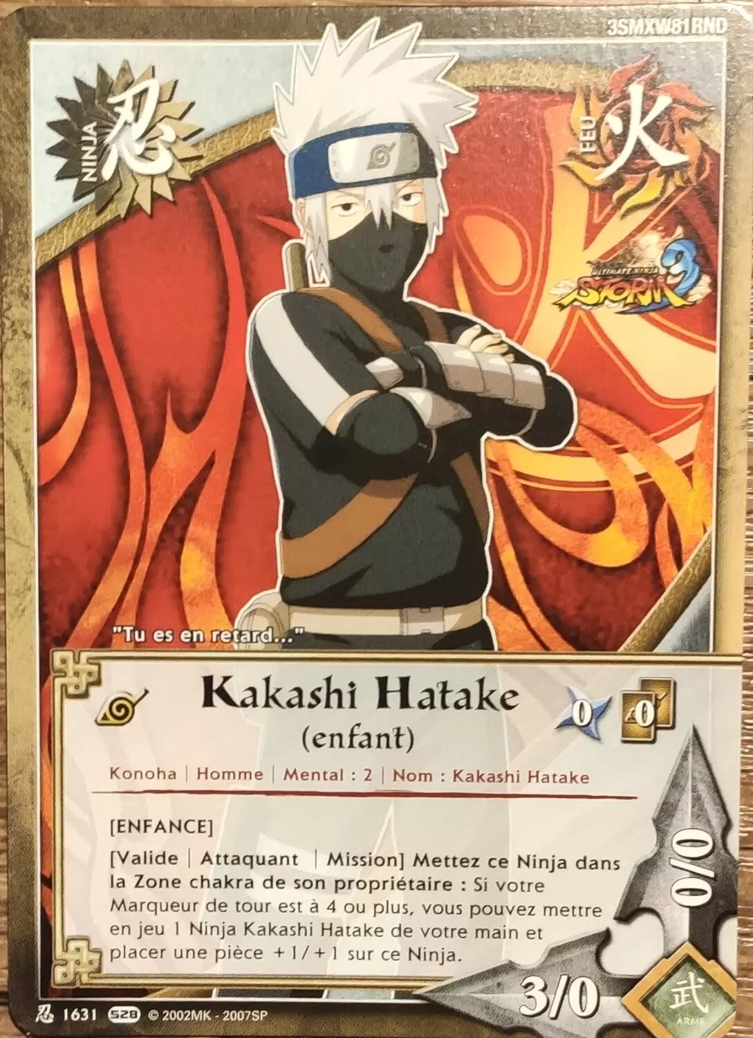 Cartes Naruto Série 28 - Kakashi Hatake (enfant)