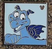 Disney Pins Open Edition - 2012 Hidden Mickey Series - Tonal Figment - Blue