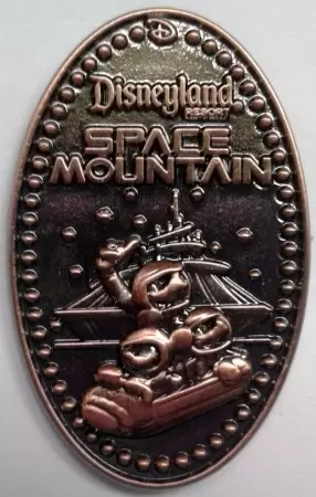 Pressed Pennies - Pressed Penny - Space Mountain - Mickey, Pluto and Goofy