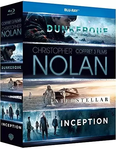 Autres Films - Christopher Nolan-Coffret 3 Films : Inception + Interstellar + Dunkerque