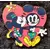 Mickey Mouse & Minnie Mouse Kissing
