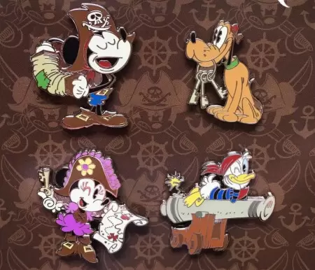 Disney Pins Open Edition - Pirates of the Caribbean Cute Characters Booster