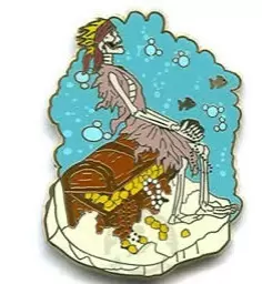 Disney Pins Open Edition - Pirates of the Caribbean - Legend of the Golden Pins - Booster Set (4 Pins) - Skeleton Pirate