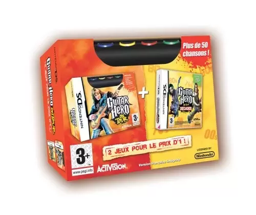 Jeux Nintendo DS - Bipack Guitar Hero On Tour + Decades
