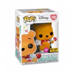 Disney - Winnie the Pooh Valentines Flocked