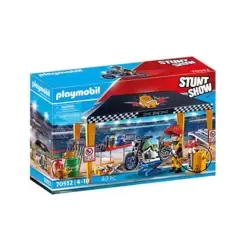 Circuit with passenger train and station - Playmobil 1.2.3 6905