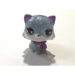 Silver cat with scarf