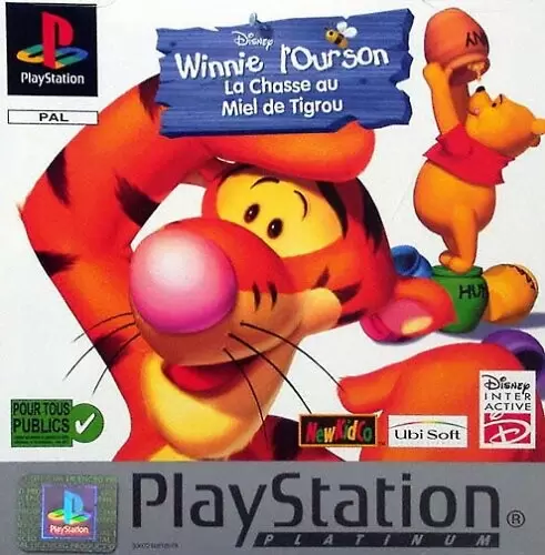 Jeux Playstation PS1 - Winnie l\'Ourson, La Chasse au Miel de Tigrou