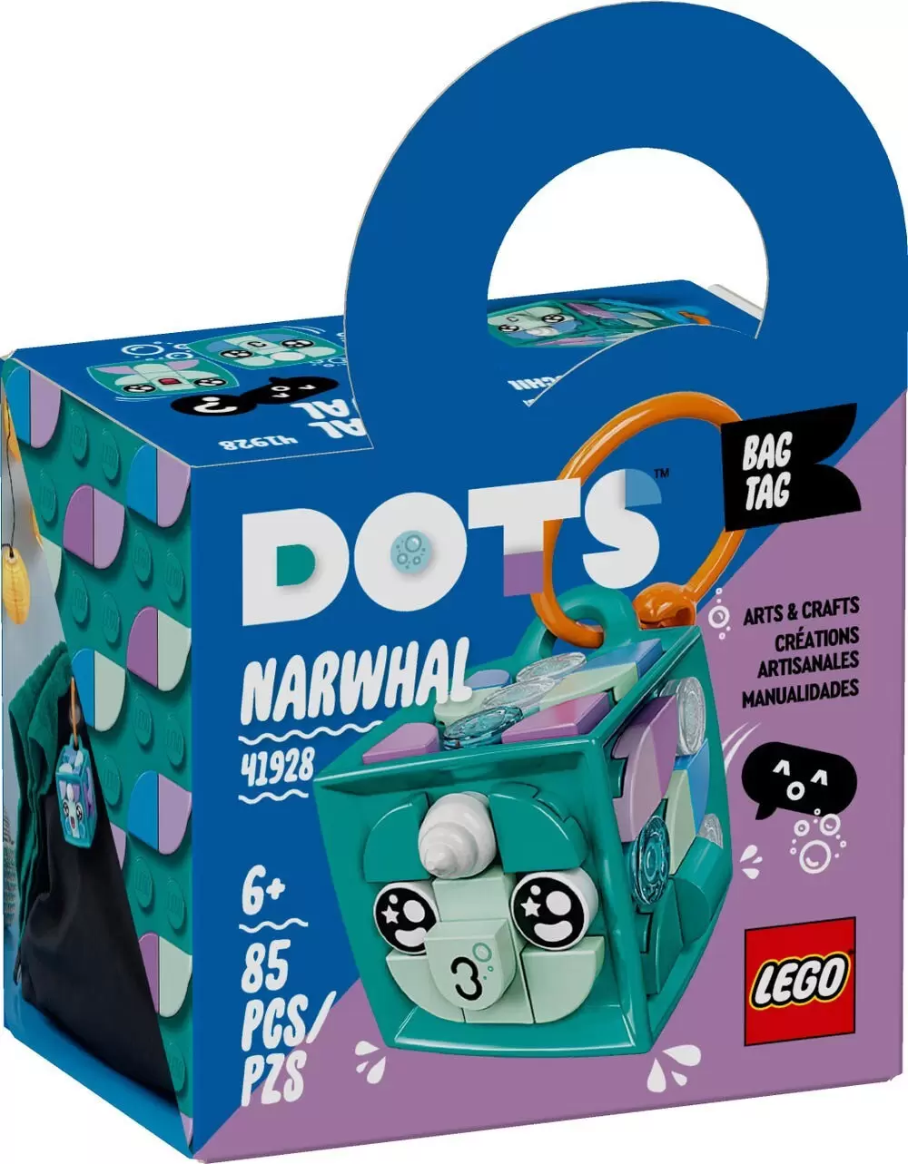 LEGO Dots - Narwhal Bag Tag
