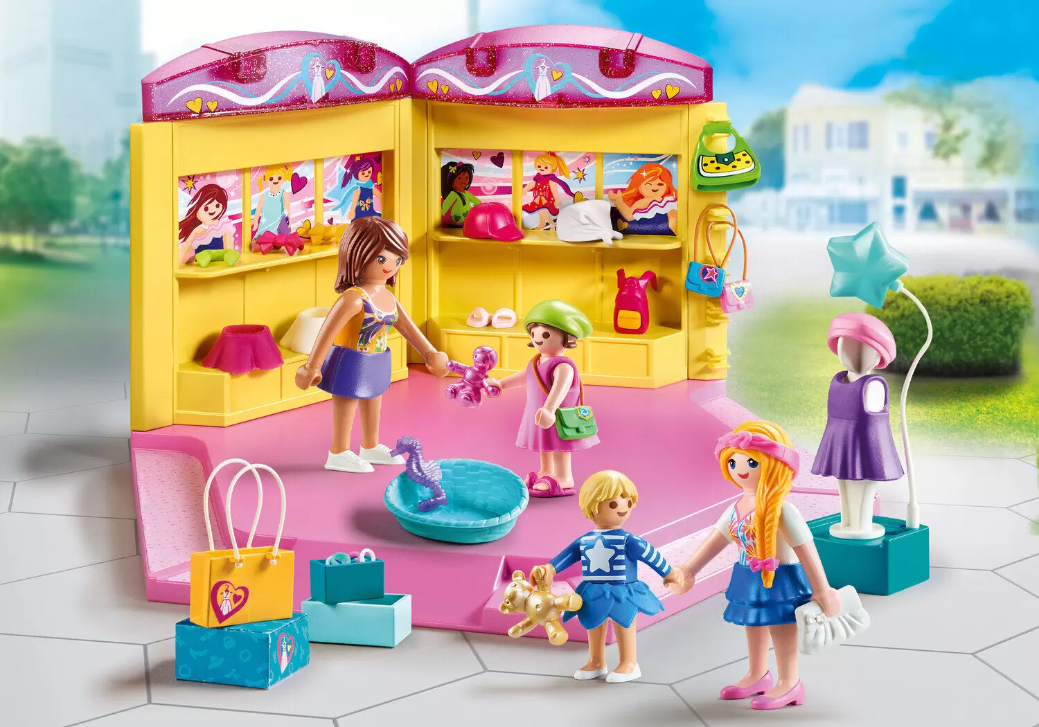 Playmobil dans la ville - La boutique de mode pour enfant