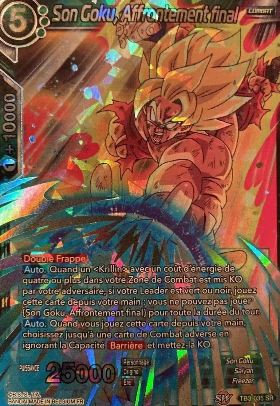 Clash of Fates [TB3] - Son Goku, Affrontement final Foil Prism