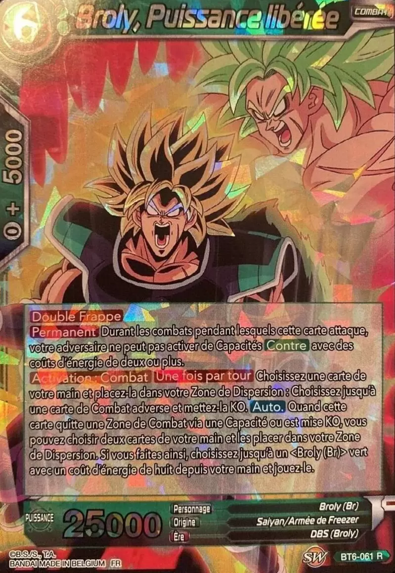 Destroyer Kings [BT6] - Broly, Puissance libérée Foil Prism