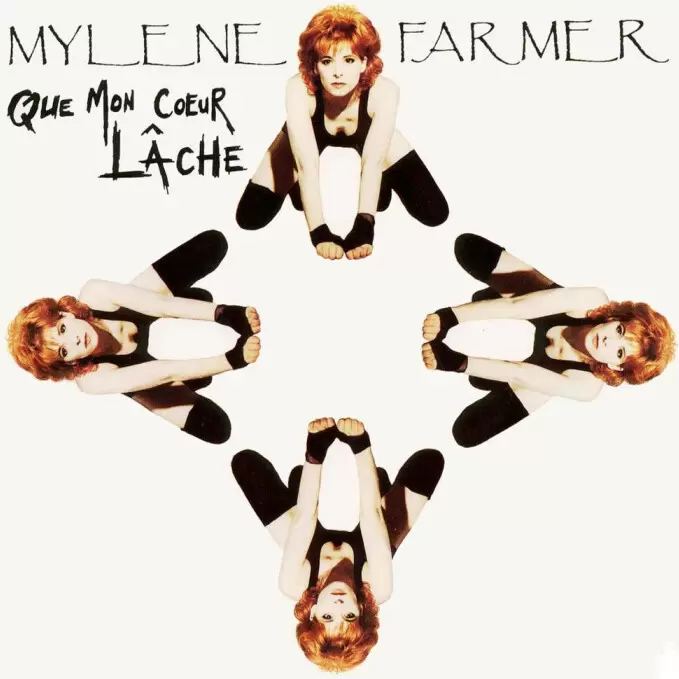 Mylène Farmer - Que mon cœur lâche CD Single France - CD Blanc