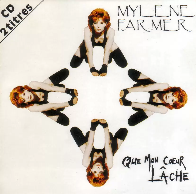 Mylène Farmer - Que mon cœur lâche CD Single France - CD Noir