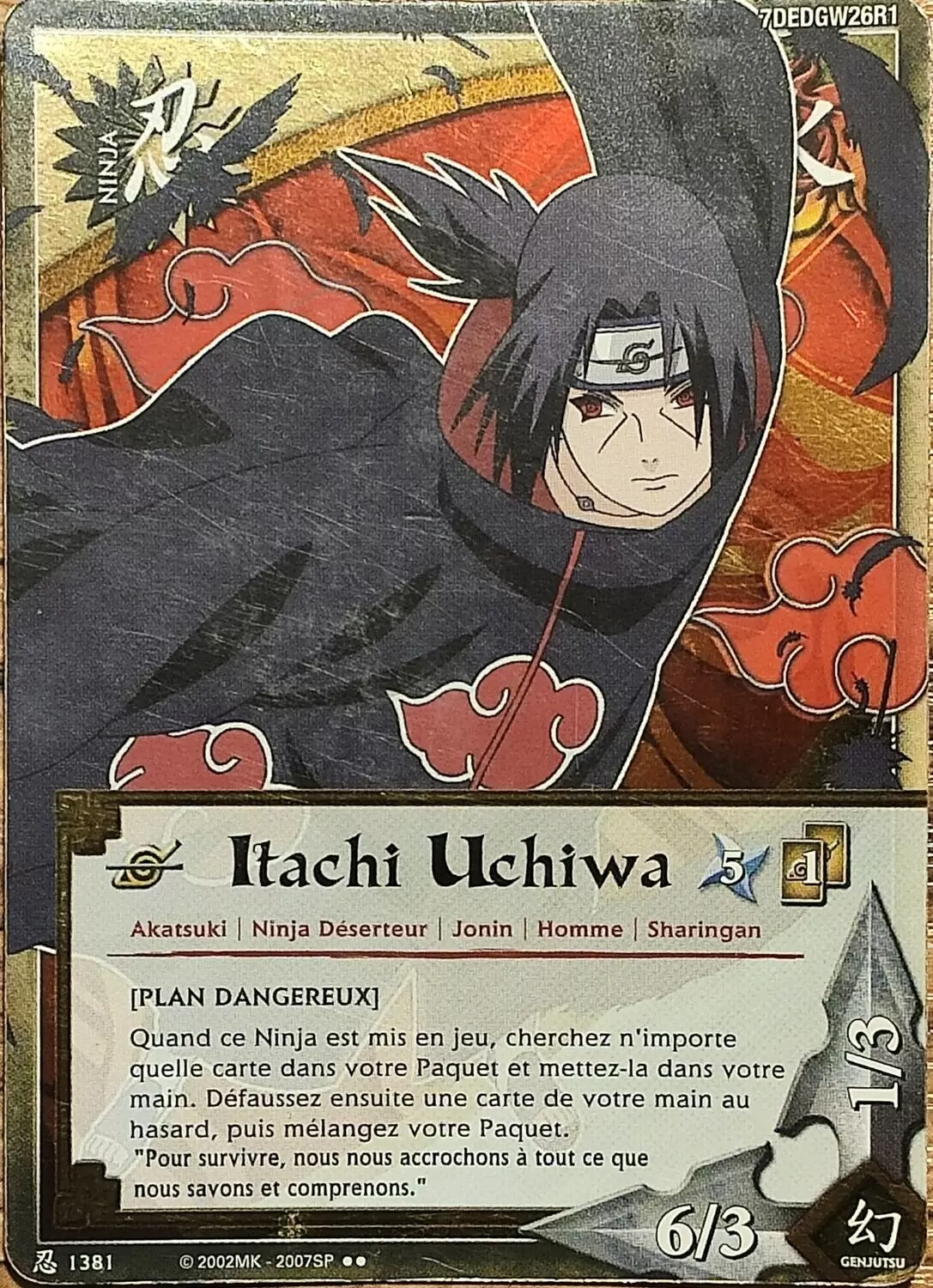 Cartes Naruto Série 24 Sage\'s Legacy - Itachi Uchiwa