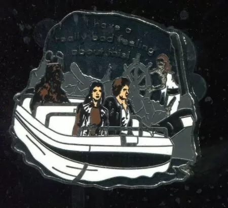 Disney Pins Open Edition - Star Wars in the Park Booster Set - Han Solo, Leia, Chewbacca