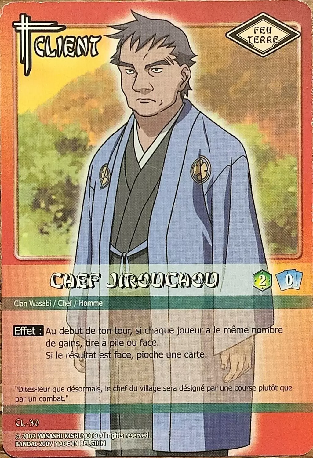 Cartes Naruto Série 05 - Chef Jirouchou