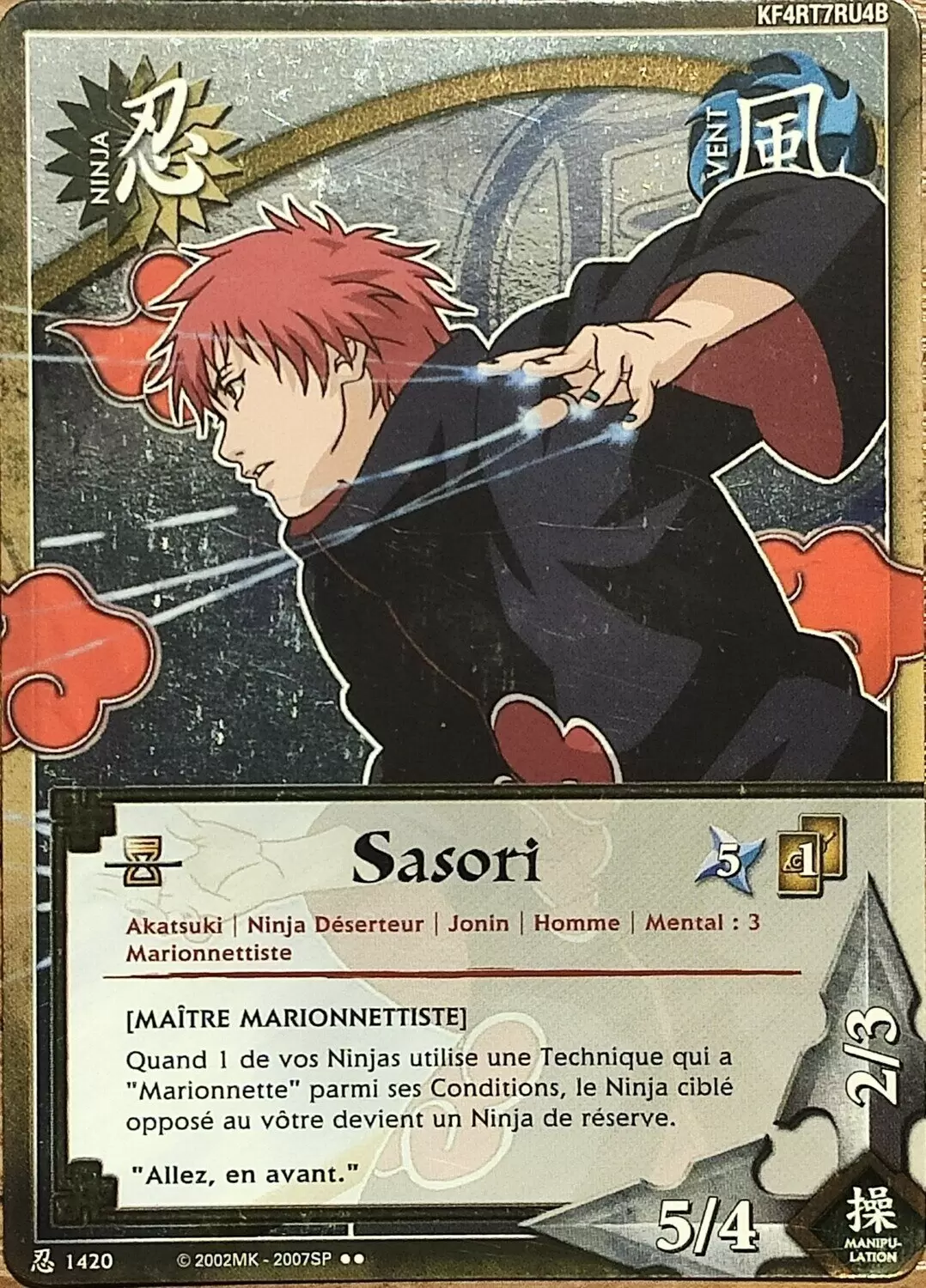 Cartes Naruto Série 24 Sage\'s Legacy - Sasori