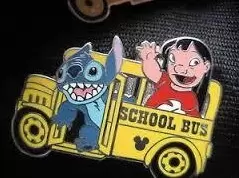 Disney - Pins Open Edition - 2008 Hidden Mickey Series - Back to School Bus & Lunch Box Collection - Lilo & Stitch
