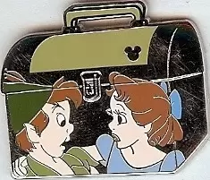 Disney Pins Open Edition - 2008 Hidden Mickey Series - Back to School Bus & Lunch Box Collection - Peter Pan & Wendy