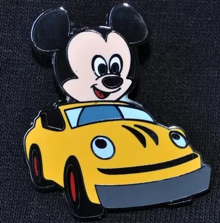 Disney Pins Open Edition - Starter Set - Baby Characters in Vehicles - Mickey Mouse