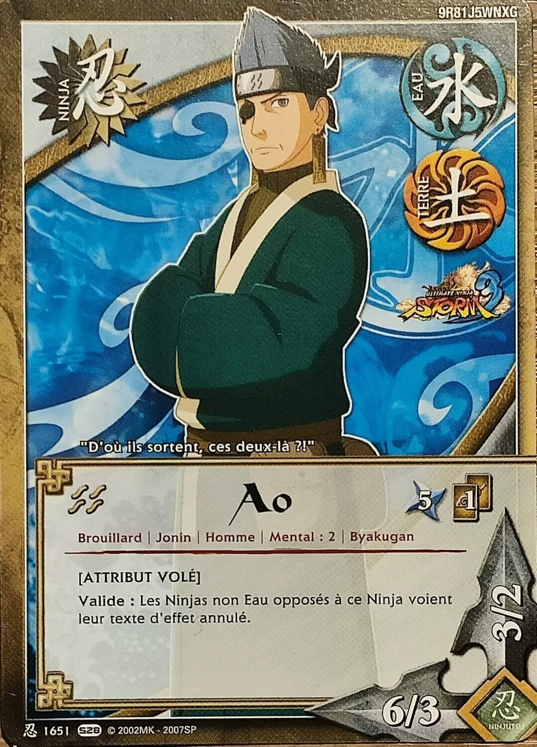 Cartes Naruto Série 28 - Ao